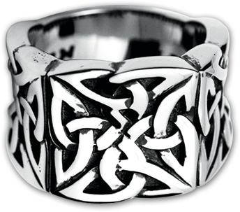 Men's 316L Stainless Steel Celtic Ring